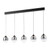 Dar Lighting Ramona 5 Light Matt Black with Smoked Ombre Glass LED Bar Pendant Light - Clearance  Dar Lighting Ramona 5 Light Matt Black with Smoked Ombre Glass LED Bar Pendant Light - Clearance