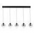 Dar Lighting Ramona 5 Light Matt Black with Smoked Ombre Glass LED Bar Pendant Light - Clearance  Dar Lighting Ramona 5 Light Matt Black with Smoked Ombre Glass LED Bar Pendant Light - Clearance