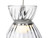 Firstlight Products Royale 3 Light Chrome with Clear Glass LED Bar Pendant Light 