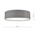 Cierro 4 Light Grey Fabric Shade Flush Ceiling Light