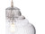 Firstlight Products Brunswick Chrome with Clear Ribbed Glass Single Pendant Light 