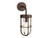 Firstlight Products Bowen Rustic Brown with Clear Glass Wall Light 