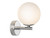 Firstlight Products Splash Chrome with Opal White Glass Spere IP44 Bathroom Wall Light 