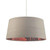 Dolores Faux Silk Grey Easy Fit Non Elec Pendant Light Shade