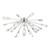 Dar Lighting Kalyssa 11 Light Polished Chrome with Glass Diffuser Flush Ceiling Light 