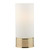 Dar Lighting Jot Gold with Opal Glass Touch Table Lamp