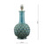 Dar Lighting Edlyn Blue Reactive Glaze Base Only Table Lamp - Clearance 