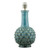Dar Lighting Edlyn Blue Reactive Glaze Base Only Table Lamp - Clearance 