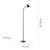 Leuchten Direkt Flexy Black LED Adjustable Floor Lamp 