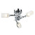 Morgan 3 Light Polished Chrome Semi Flush Ceiling Light