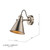 Laura Ashley Lighting Rufus Industrial Nickel Adjustable Wall Spotlight 