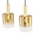 Dar Lighting Savannah 4 Light Satin Gold and Gold Ombre Diffusers Bar Pendant Light 