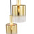 Dar Lighting Savannah 4 Light Satin Gold and Gold Ombre Diffusers Cluster Pendant Light 