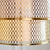Endon Lighting Cordero 6 Light Gold and White Inner Tiered Shaded Pendant Light 