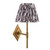 Diamond Tall Brass Patina with Pearl Grey Ikat Shade 20cm Wall Light