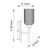 Endon Lighting Grove Stained Beechwood with Clear Ribbed Diffuser Wall Light 