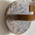 Endon Lighting Travi Vintage Brass with Brown Marble with Ribbed Clear Shade Wall Light 
