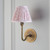 Halo Swan Brass Patina with Peachy Keen Leaf Shade 16cm Wall Light