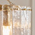 Karine 3 Light Brushed Aged Brass with Clear Panels Shade Pendant Light