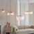Karine 3 Light Brushed Aged Brass with Clear Panels Shade Pendant Light