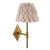 Diamond Tall Brass Patina with Neutral Ikat Shade 20cm Wall Light