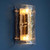 Endon Lighting Keller 2 Light Brushed Aged Brass with Clear Panels Shade Wall Light 