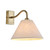 Knole Antique Brass with Natural Shade Wall Light