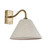 Knole Antique Brass with Natural Shade Wall Light