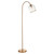 Endon Lighting Ashcroft Brushed Aged Brass with Clear Shade Floor Lamp 
