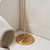 Endon Lighting Ashcroft Brushed Aged Brass with Clear Shade Floor Lamp 