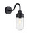 Turo Matt Black with Clear Glass Shade IP44 Wall Light