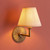 Endon Lighting Dahlia Angle Brass Patina with White Ivy 20cm Wall Light 