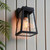 Lymington Matt Black with Clear Glass Shade IP44 Wall Light