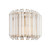 Valentina Brushed Aged Brass with Clear Glass Rods Wall Light
