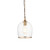 Endon Lighting Ashcroft Brushed Aged Brass with Clear Shade Pendant Light 