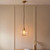 Endon Lighting Ashcroft Brushed Aged Brass with Clear Shade Pendant Light 