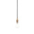 Endon Lighting Eltham Brushed Aged Brass with Black Cable Pendant Light 