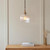 Endon Lighting Ashcroft Brushed Aged Brass with Ribbed Clear Shade Pendant Light 