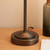 Rise Antique Bronze with White Ivy Shade 16cm Table Lamp