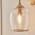 Endon Lighting Ashcroft Brushed Aged Brass with Clear Shade Wall Light 