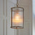 Ridgeton Antique Brass with Clear Glass Panel Shade Pendant Light