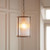 Endon Lighting Ridgeton Antique Brass with Clear Glass Panel Shade Pendant Light 