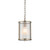 Endon Lighting Ridgeton Antique Brass with Clear Glass Panel Shade Pendant Light 