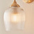 Endon Lighting Ashcroft Brushed Aged Brass with Ribbed Clear Shade Wall Light 