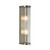 Ridgeton 2 Light Antique Brass with Clear Glass Panel Shade Wall Light