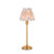 Rise Vintage Brass with Neutral Ikat Shade 16cm Table Lamp