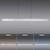 Paul Neuhaus Pure Moto Rise 3 Light Brushed Aluminium LED Motorised Remote Control Bar Pendant Light 