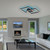 Paul Neuhaus Q-Marko 2 Light Black Square LED Flush Ceiling Light 