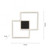 Paul Neuhaus Q-Marko 2 Light Black Square LED Flush Ceiling Light 