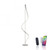 Q-Swing Stainless Steel with Remote Control LED Floor Lamp